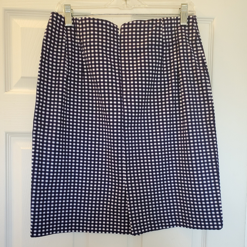 NWOT Blue & White Pencil Skirt - Picture 3 of 6